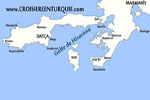 Croisiere a la cabine itineraire Marmaris Golfe de Hisaronu